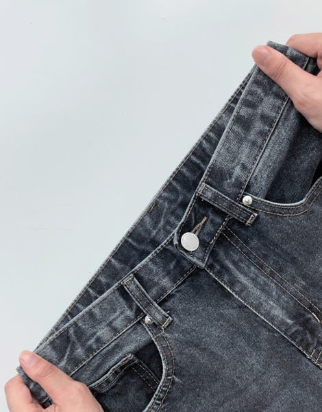 [GIRLS RECIPE] Stone Wide Denim Pants