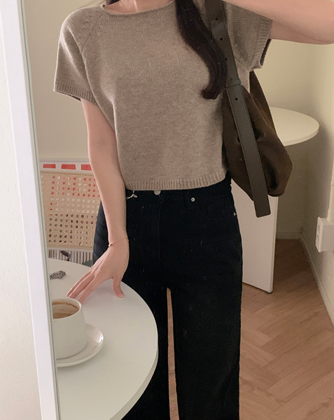 [GIRLS RECIPE] Stone Wide Denim Pants