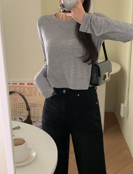 [GIRLS RECIPE] Stone Wide Denim Pants