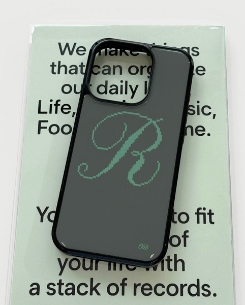 [oab studio] Initial Epoxy Phone Case (A to Z)