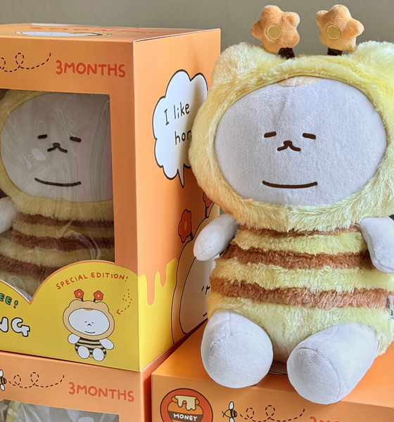 [3MONTHS] Honey Bee Ueong Plush Doll 30cm