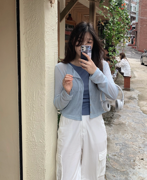 [SLOWAND] # SLOWAMDE Thin Fit Summer Cardigan