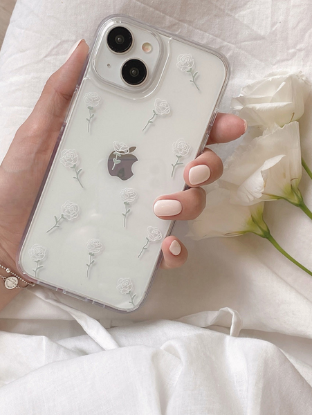 [Romantic Mood] Frill Rose Jelly Hard Case (MagSafe Case)