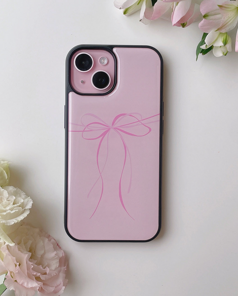 [Romantic Mood] Ribbon Tie Epoxy Phone Case