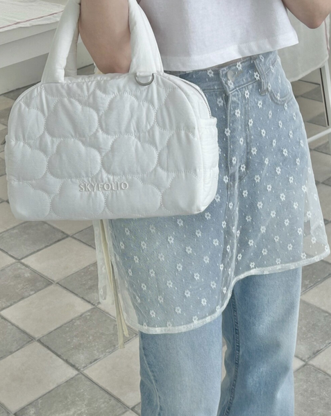 [Skyfolio] Cloud Quilting Bag (White)