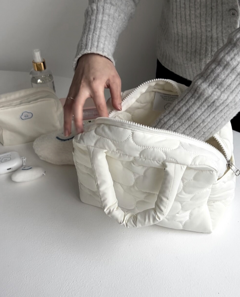 [Skyfolio] Cloud Quilting Bag (White)