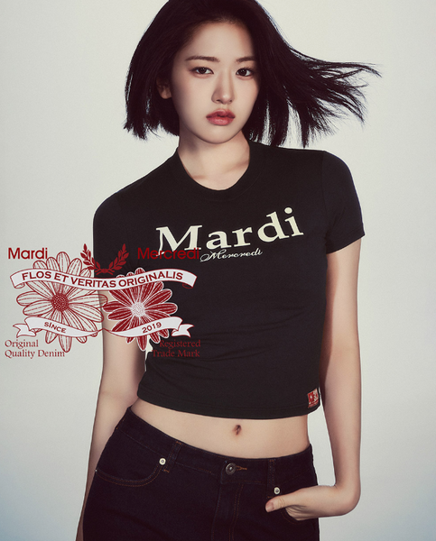 [MARDI MERCREDI] CROPPED TSHIRT MARDI CLASSIC (BLACK WHITE)