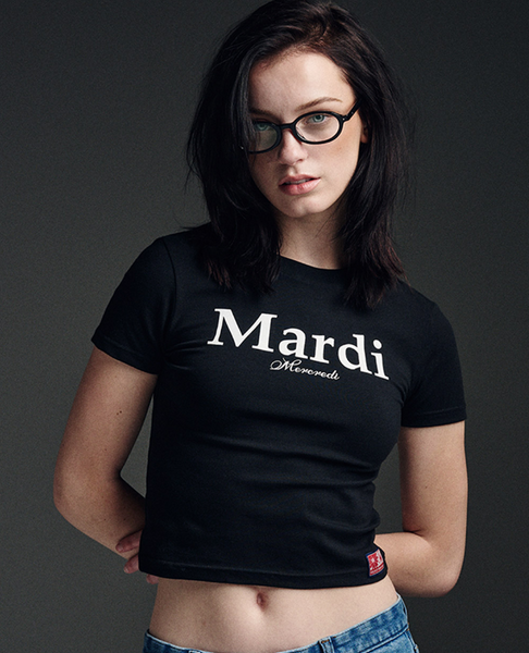 [MARDI MERCREDI] CROPPED TSHIRT MARDI CLASSIC (BLACK WHITE)