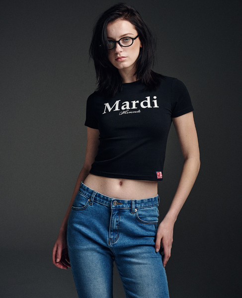 [MARDI MERCREDI] CROPPED TSHIRT MARDI CLASSIC (BLACK WHITE)