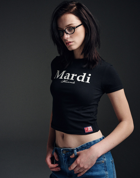 [MARDI MERCREDI] CROPPED TSHIRT MARDI CLASSIC (BLACK WHITE)