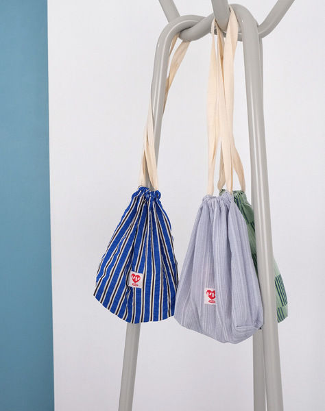 [MINMIN] Daily Pouch Bag (Blue Stripe)