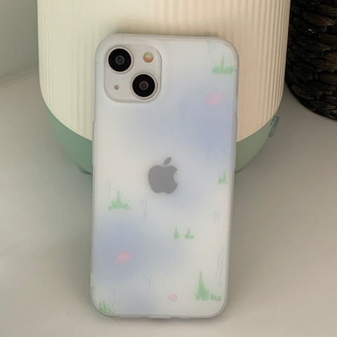 [withsome] Pastel Blur Sea Phone Case