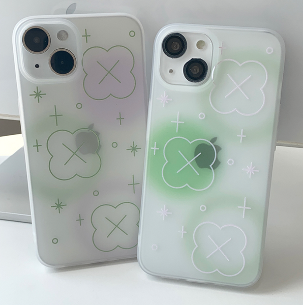 [withsome] Bubble Blur Clover Phone Case