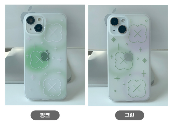 [withsome] Bubble Blur Clover Phone Case