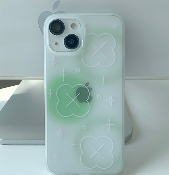 [withsome] Bubble Blur Clover Phone Case