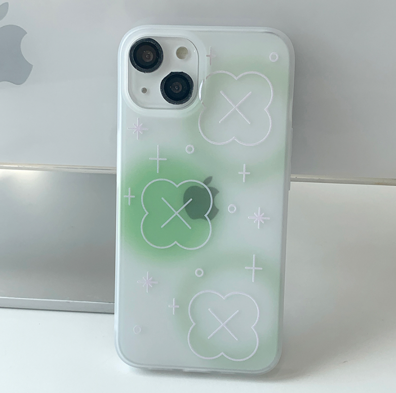 [withsome] Bubble Blur Clover Phone Case