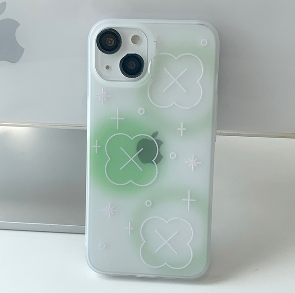 [withsome] Bubble Blur Clover Phone Case