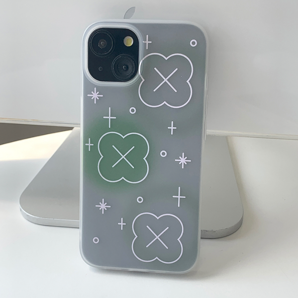 [withsome] Bubble Blur Clover Phone Case