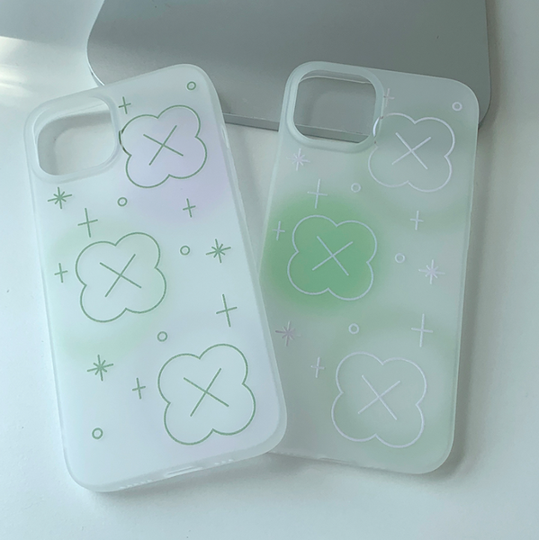 [withsome] Bubble Blur Clover Phone Case