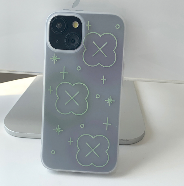 [withsome] Bubble Blur Clover Phone Case