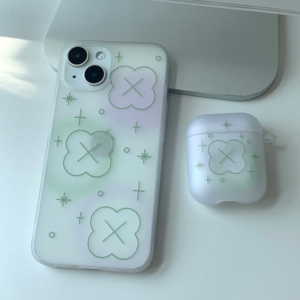 [withsome] Bubble Blur Clover Phone Case