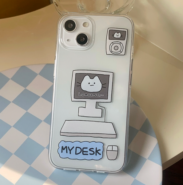 [withsome] My Desk Jelly Phone Case