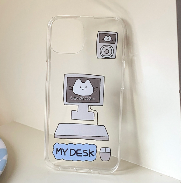 [withsome] My Desk Jelly Phone Case