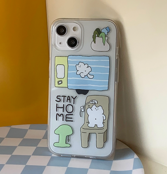 [withsome] STAY Home Cat Phone Case