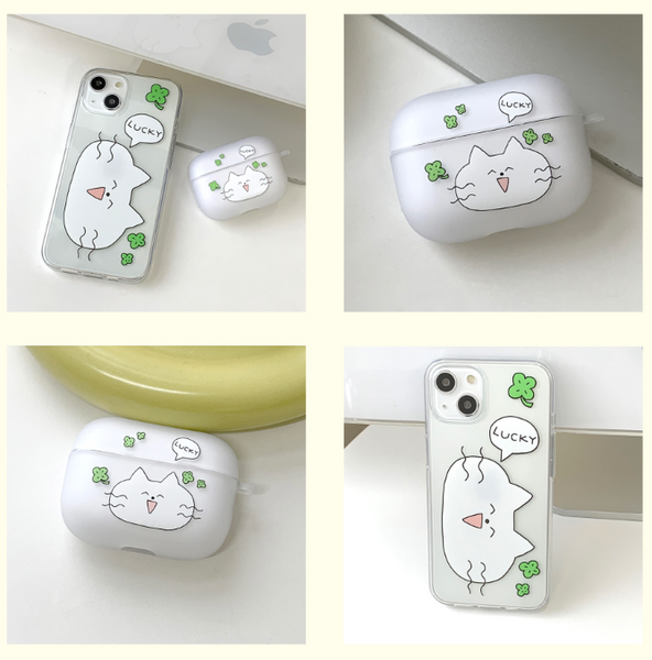 [withsome] Lucky Cat AirPods Case