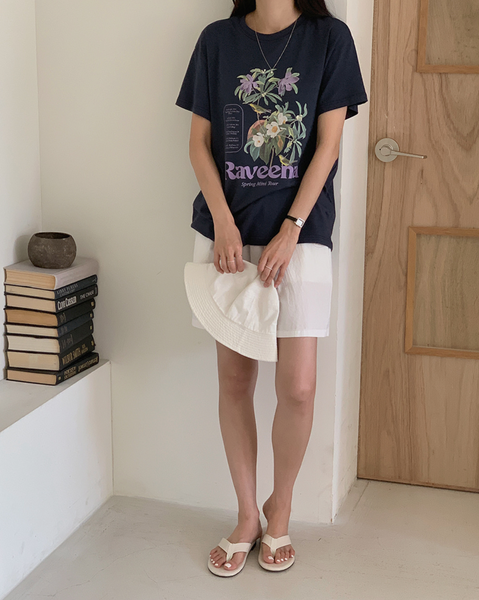 [FROM HEAD TO TOE] Banding Cotton Embroidered Shorts