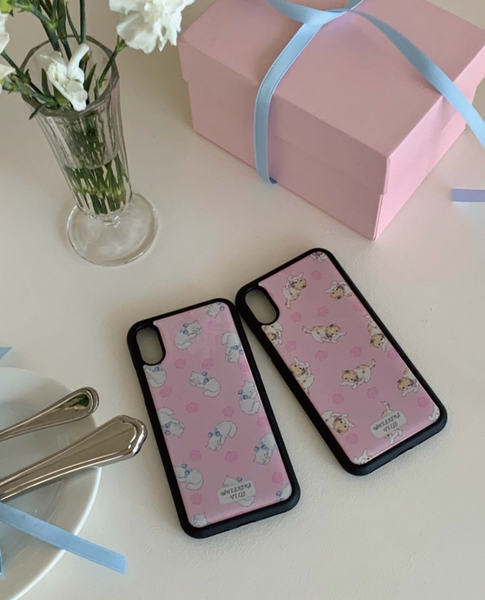 [whiskersville] Rose Cat Epoxy Phone Case (Persian Cat)