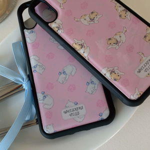 [whiskersville] Rose Cat Epoxy Phone Case (Persian Cat)