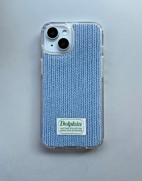 [delphin] LABEL KNIT HARD JELLY CASE