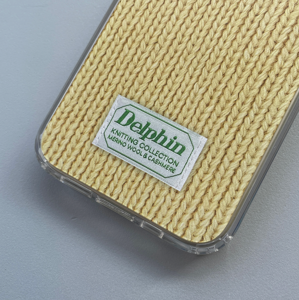 [delphin] LABEL KNIT HARD JELLY CASE