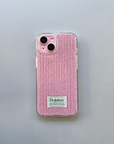 [delphin] LABEL KNIT HARD JELLY CASE