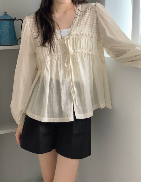 [98°C] Connect Vintage Lace Blouse