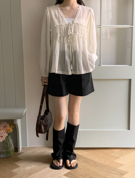 [98°C] Connect Vintage Lace Blouse