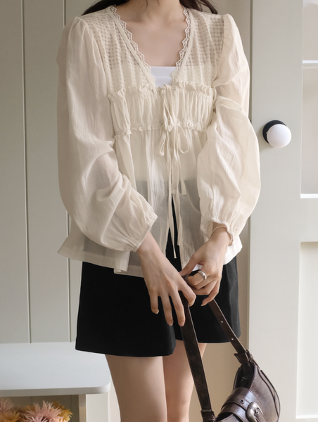 [98°C] Connect Vintage Lace Blouse