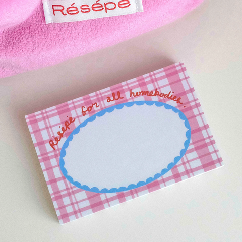 [RESEPE] Mini Table Cloth Memopad