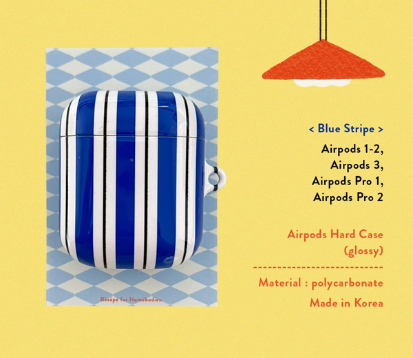 [RESEPE] Blue Stripe Airpods Case