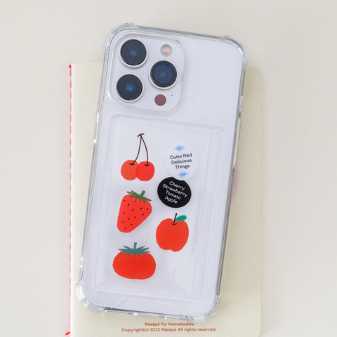 [RESEPE] Juicy Reds Card Pocket Phone Case