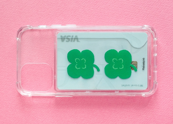 [RESEPE] Lucky Clover Card Pocket Phone Case