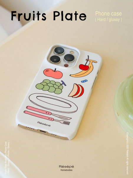 [RESEPE] Fruits Plate Glossy Hard Case