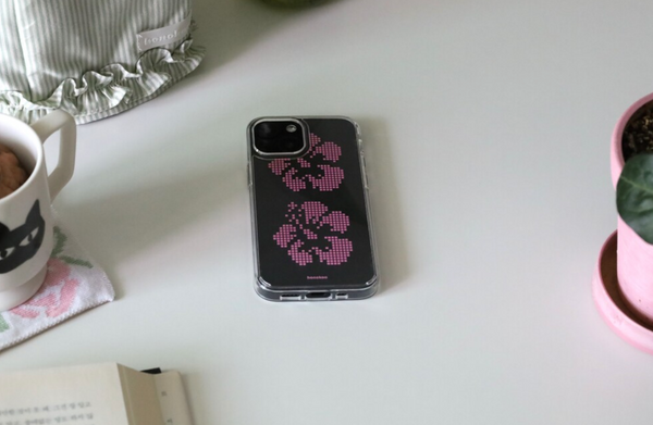 [honokaa] Hibiscus (PINK) Jelly Hard Case