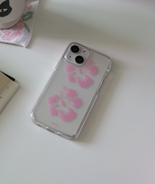 [honokaa] Hibiscus (PINK) Jelly Hard Case