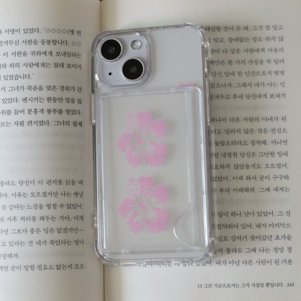 [honokaa] Hibiscus (PINK) Jelly Hard Case