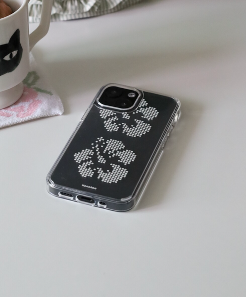 [honokaa] Hibiscus (WHITE) Jelly Hard Case