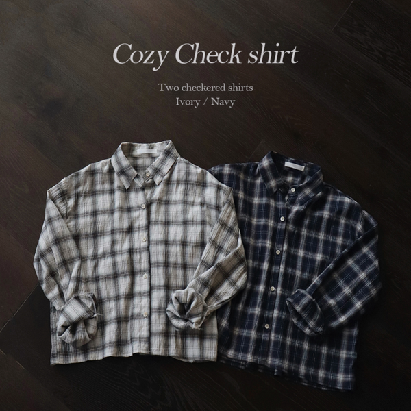 [SLOWAND] Rail Summer Check Shirt