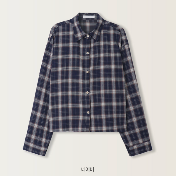 [SLOWAND] Rail Summer Check Shirt