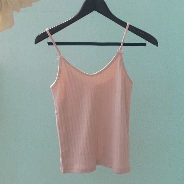 [SLOWAND] # SLOWMADE Mini Ribbon Tight Sleeveless